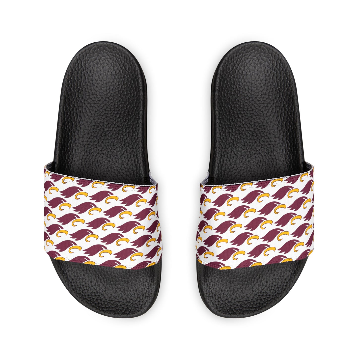 Women's "MULTI-EAGLE" Removable-Strap Slides (white)