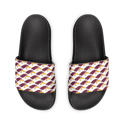 Women's "MULTI-EAGLE" Removable-Strap Slides (white)