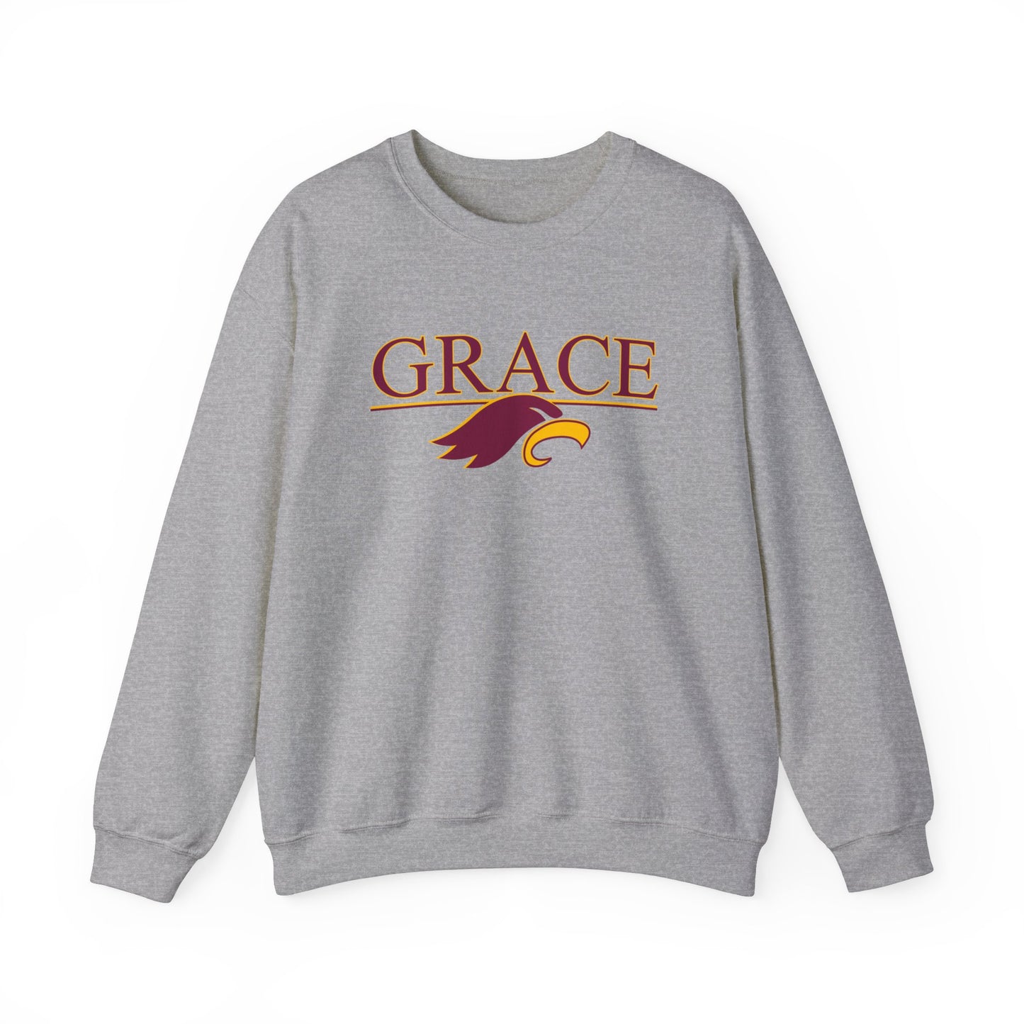 "GRACE w/ EAGLE" - Unisex Crewneck Sweatshirt