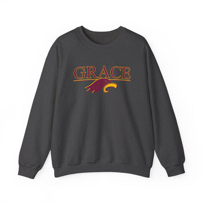 "GRACE w/ EAGLE" - Unisex Crewneck Sweatshirt