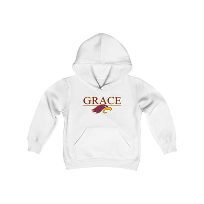 "GRACE w/ EAGLE" - Youth Hooded Sweatshirt