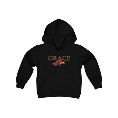 "GRACE w/ EAGLE" - Youth Hooded Sweatshirt