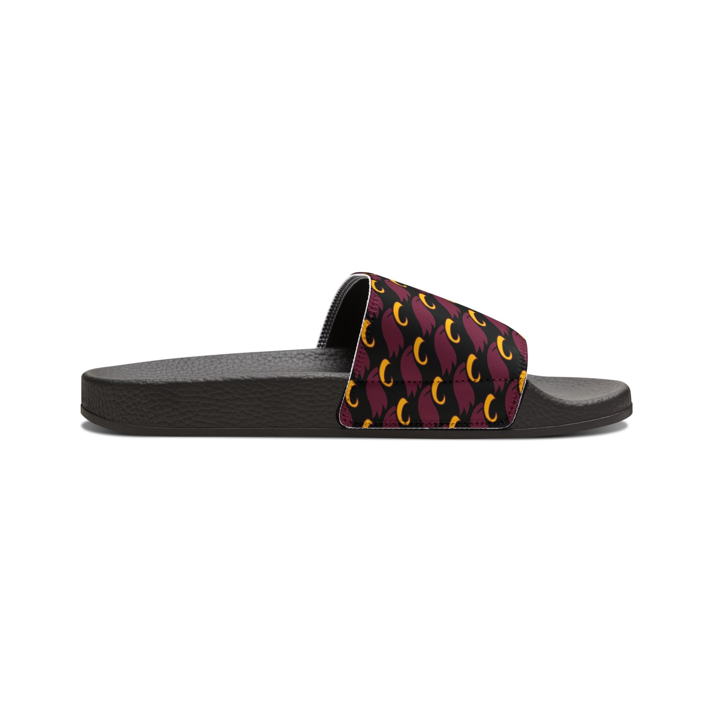 Youth "MULTI-EAGLE" Removable-Strap Slides (black)