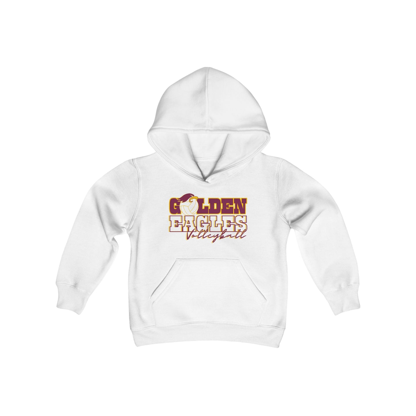 “VOLLEYBALL_Athlete Design" - Youth Unisex Hooded Sweatshirt