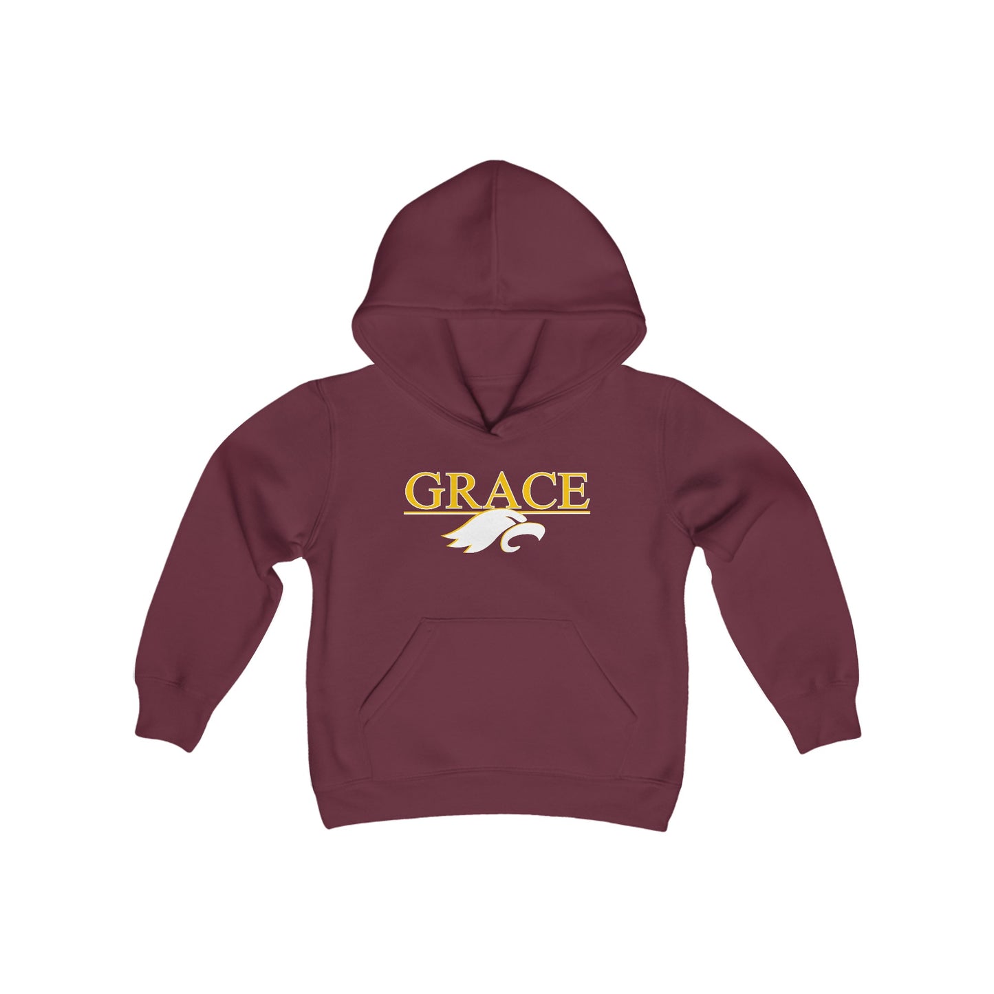 "GRACE w/ EAGLE" - Youth Hooded Sweatshirt