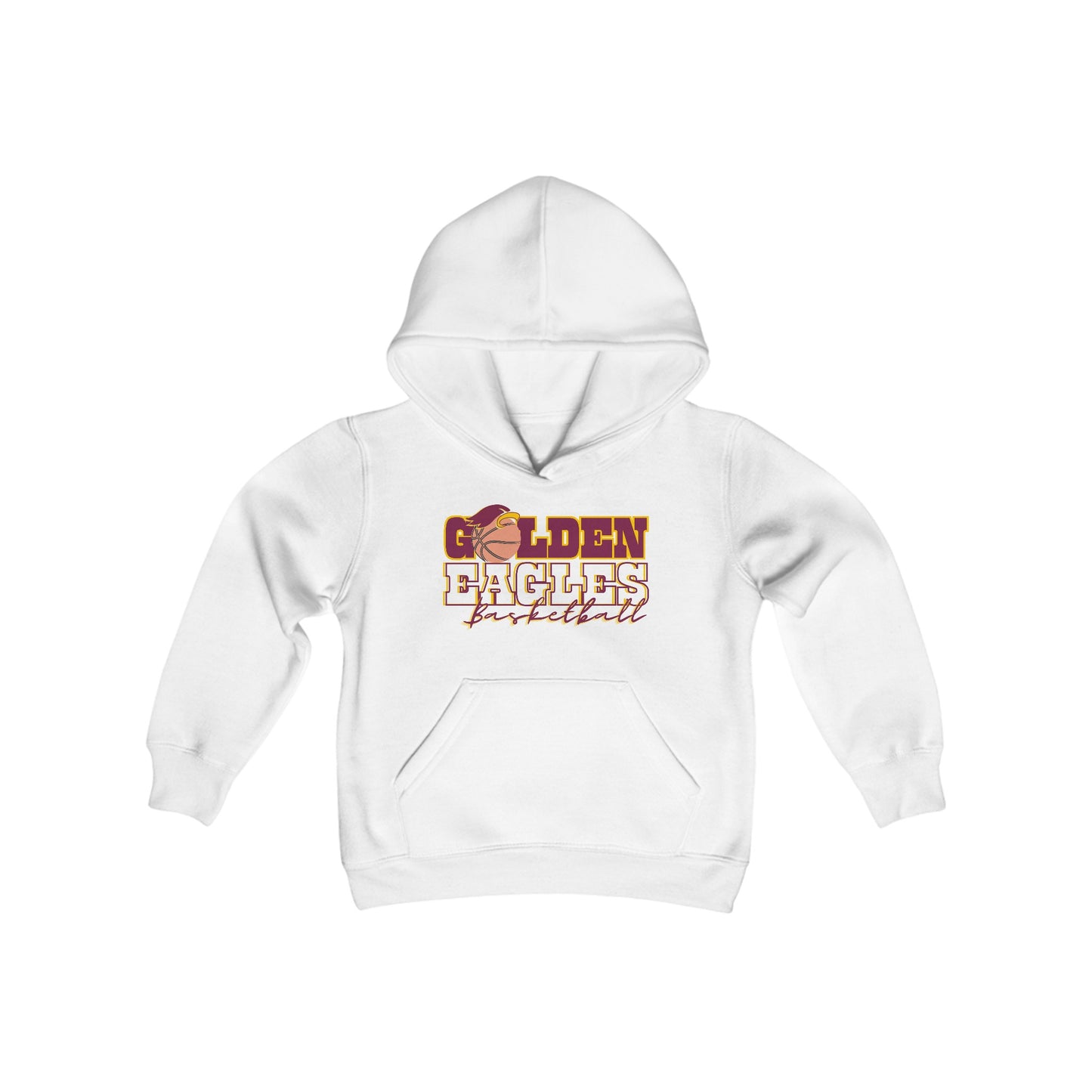 “BASKETBALL_Athlete Design" - Youth Unisex Hooded Sweatshirt