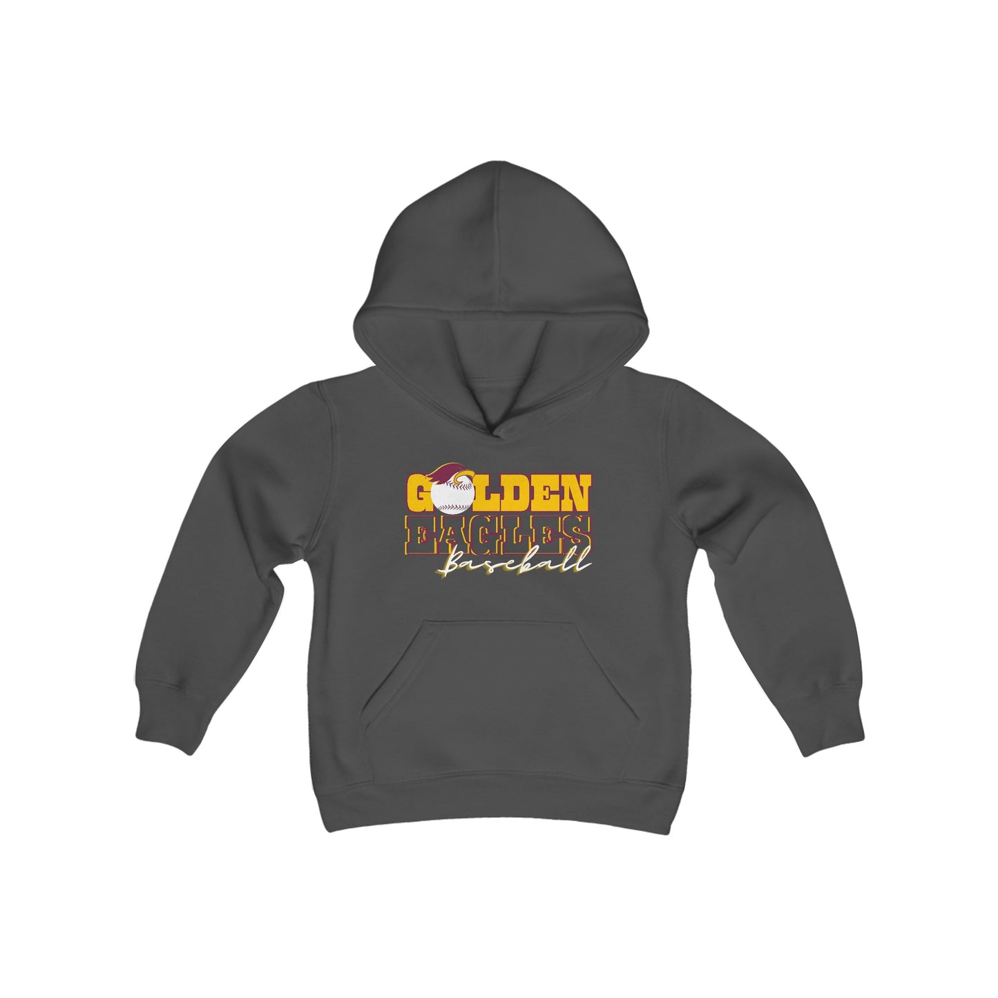 “BASEBALL_Athlete Design" - Youth Unisex Hooded Sweatshirt