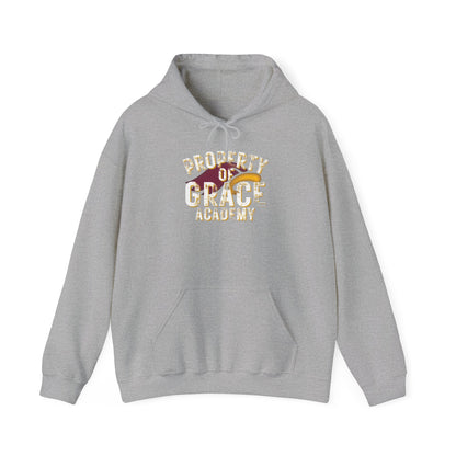 "PROPERTY OF GRACE ACADEMY" - Unisex Hooded Sweatshirt