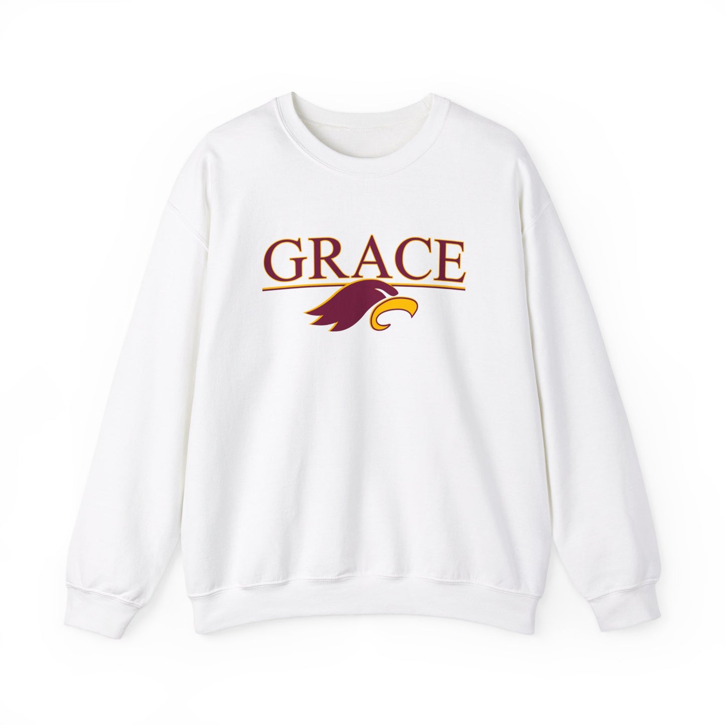 "GRACE w/ EAGLE" - Unisex Crewneck Sweatshirt