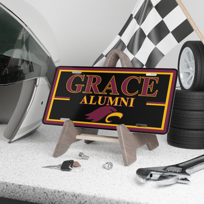 *ALUMNI* - Vanity Plate, Black on Black