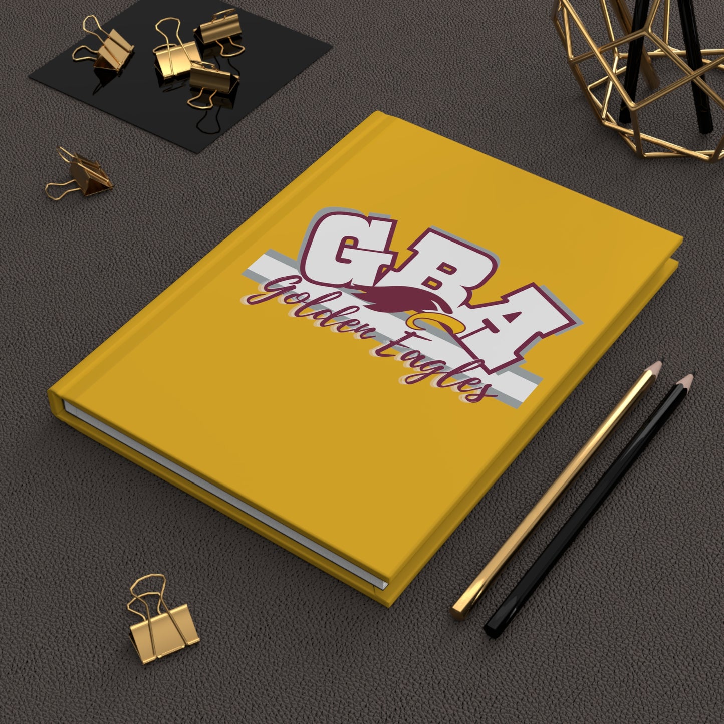 "GBA" Hardcover Journal (gold)