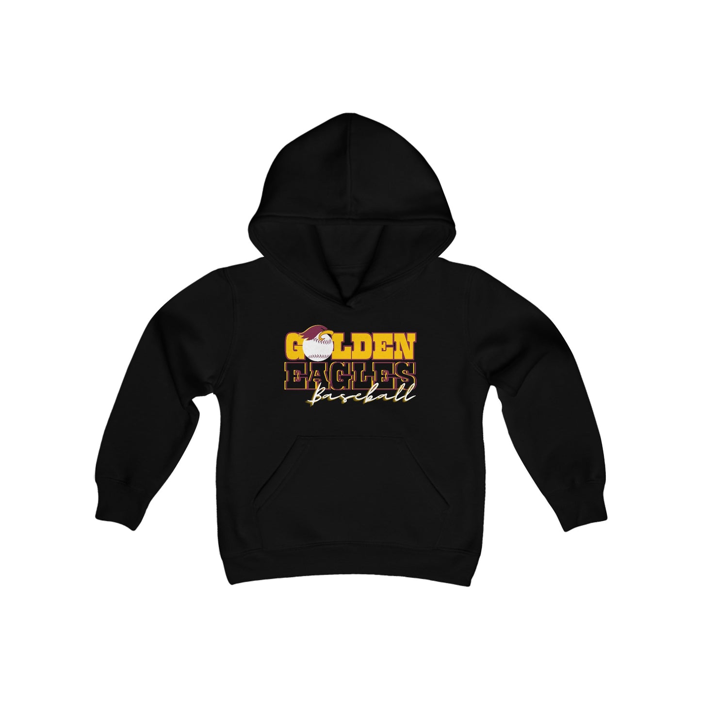 “BASEBALL_Athlete Design" - Youth Unisex Hooded Sweatshirt