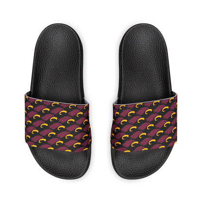 Youth "MULTI-EAGLE" Removable-Strap Slides (black)