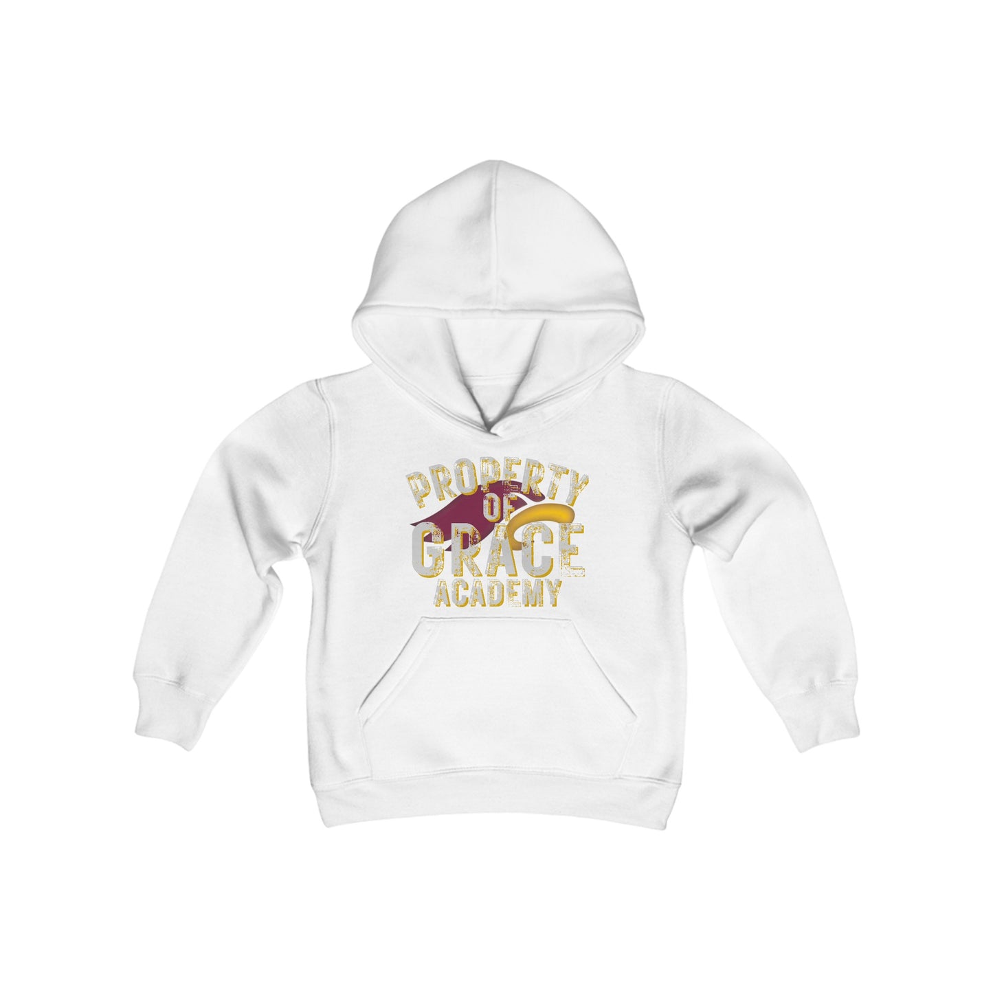 "PROPERTY OF GRACE ACADEMY" - Youth Unisex Hooded Sweatshirt