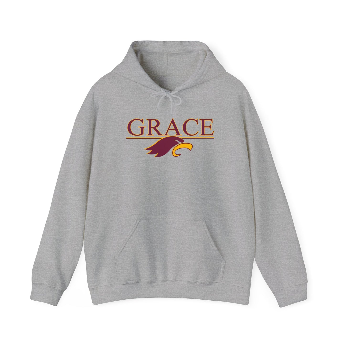 "GRACE w/ EAGLE" - Unisex Hooded Sweatshirt