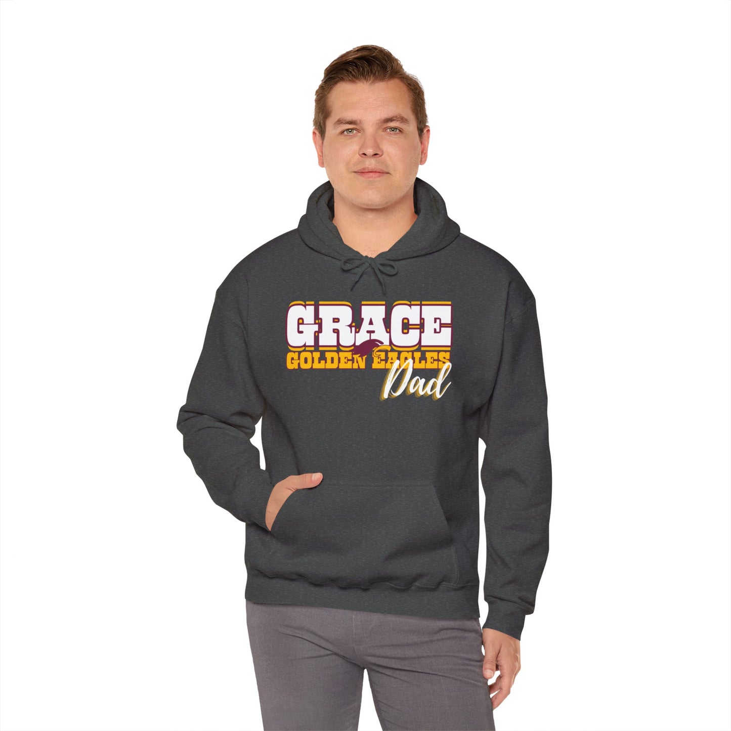 "DAD - GOLDEN EAGLES" - Unisex Hooded Sweatshirt