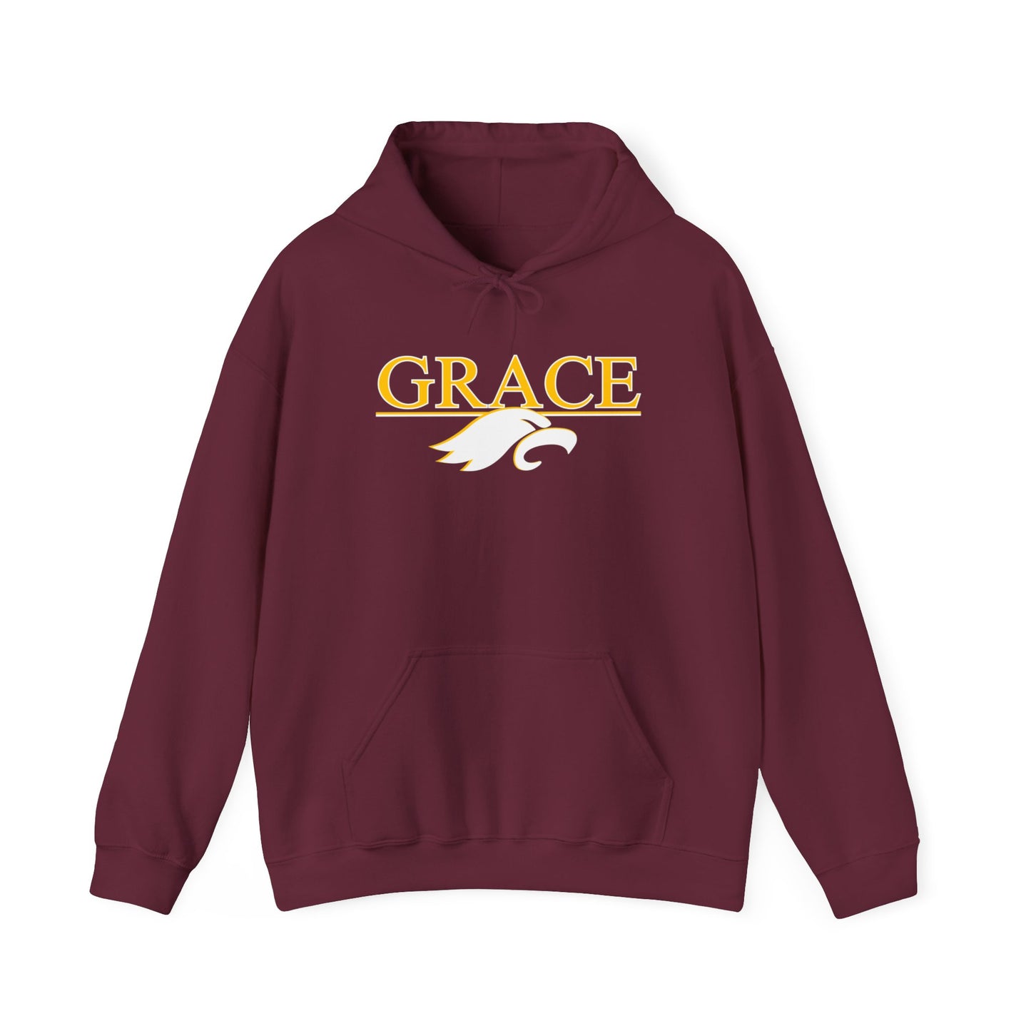 "GRACE w/ EAGLE" - Unisex Hooded Sweatshirt