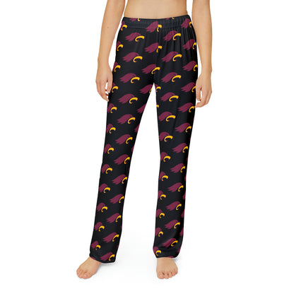 "EAGLE" Kids Unisex Pajama Pants (Black)