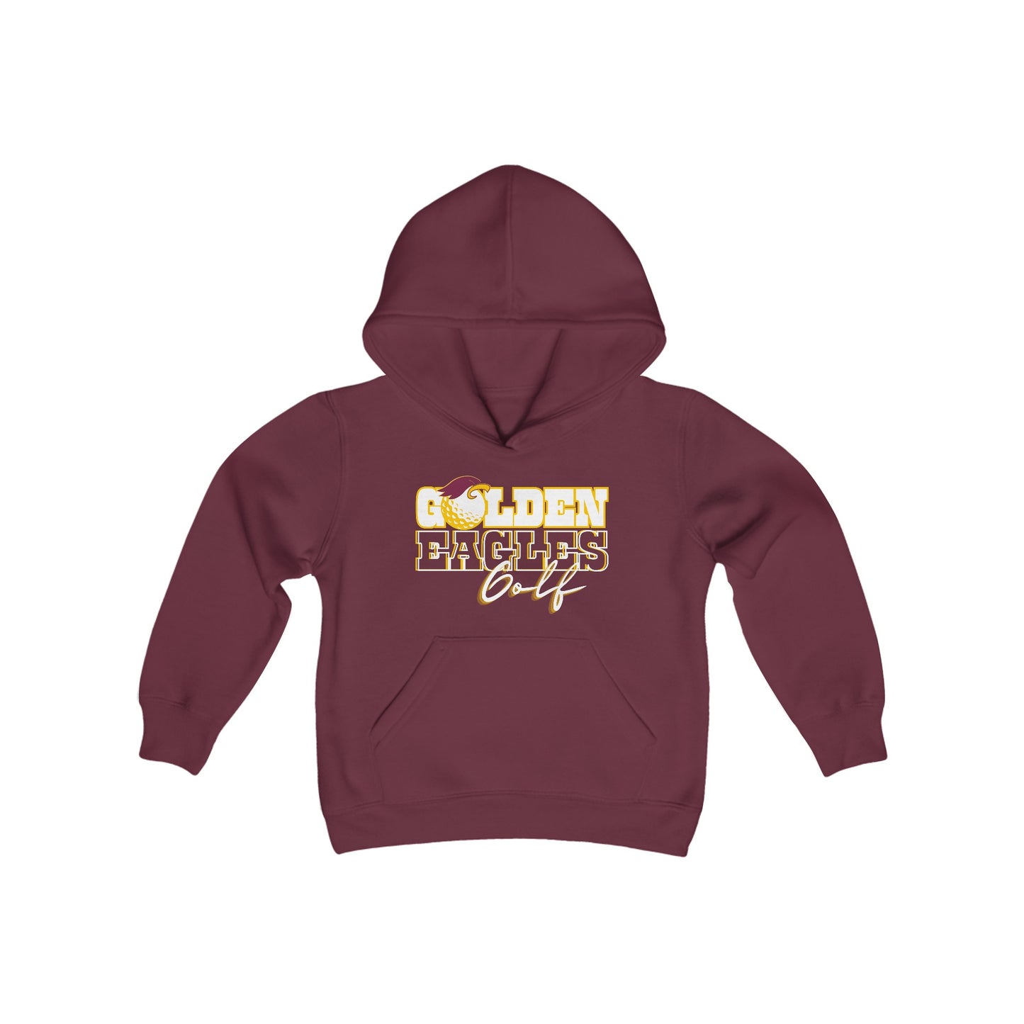 "GOLF_Athlete Design" Youth Unisex Hooded Sweatshirt