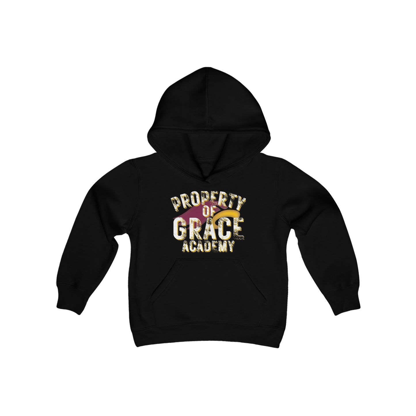 "PROPERTY OF GRACE ACADEMY" - Youth Unisex Hooded Sweatshirt