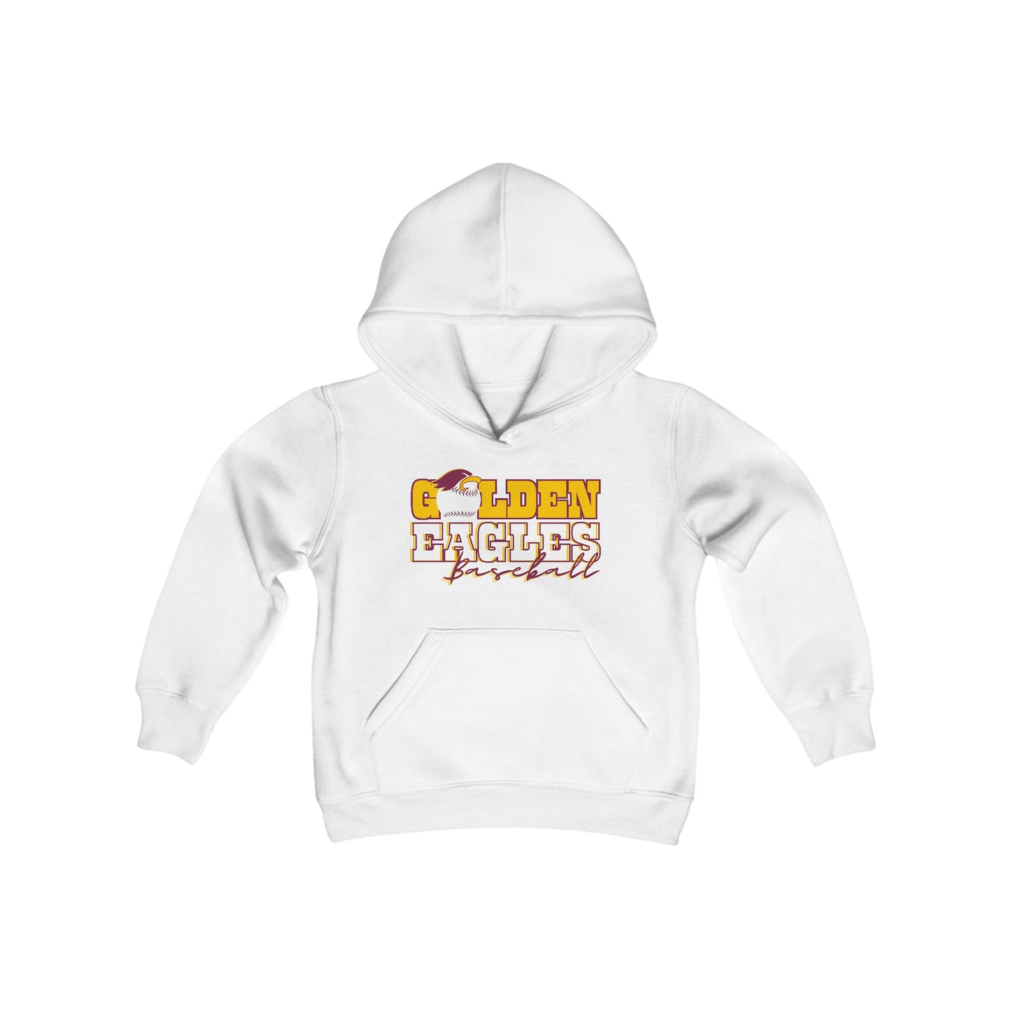 “BASEBALL_Athlete Design" - Youth Unisex Hooded Sweatshirt