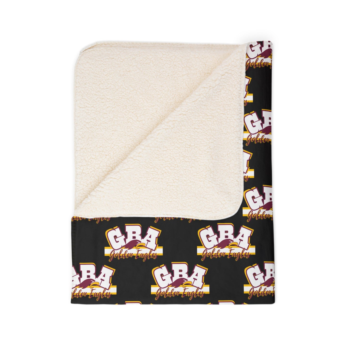 GBA FAN BLANKET - Fleece Sherpa Blanket (Black)