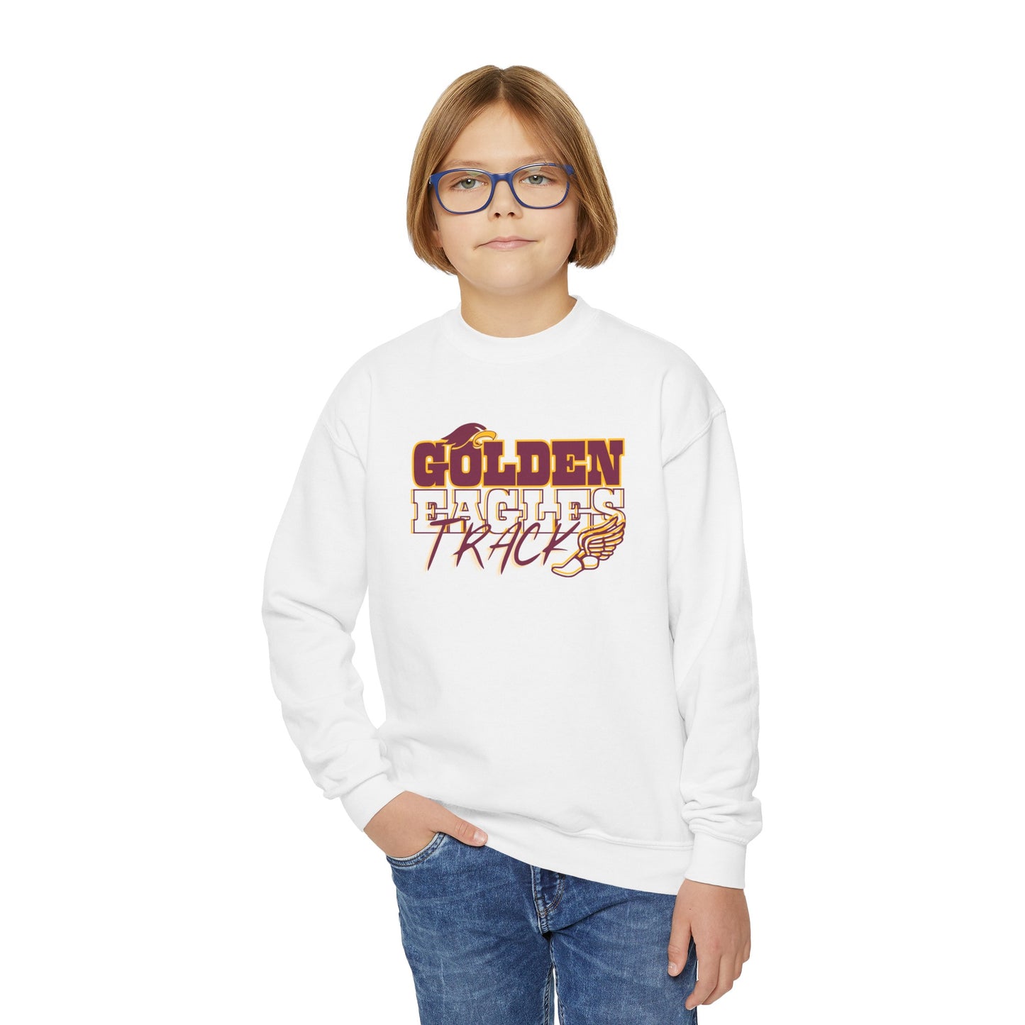 “TRACK_Athlete Design" - Youth Unisex  Sweatshirt