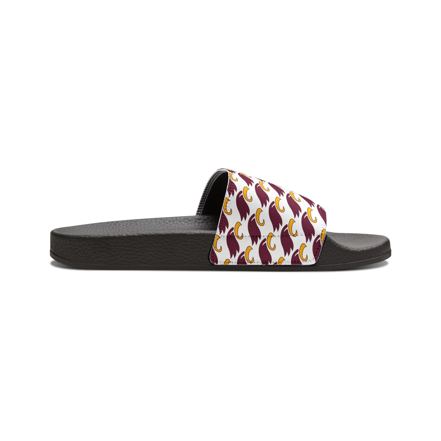 Men's "MULTI-EAGLE" Removable-Strap Slides (white)