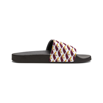 Men's "MULTI-EAGLE" Removable-Strap Slides (white)