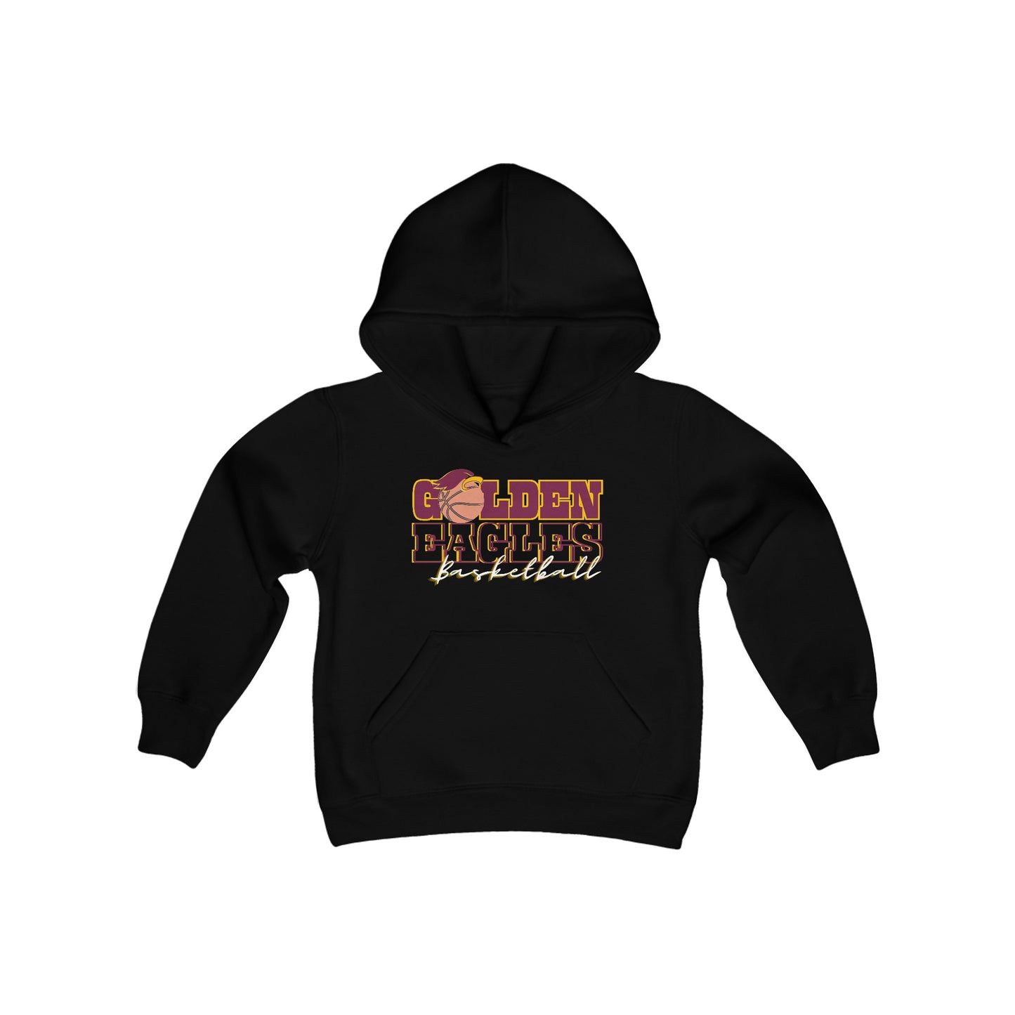 “BASKETBALL_Athlete Design" - Youth Unisex Hooded Sweatshirt