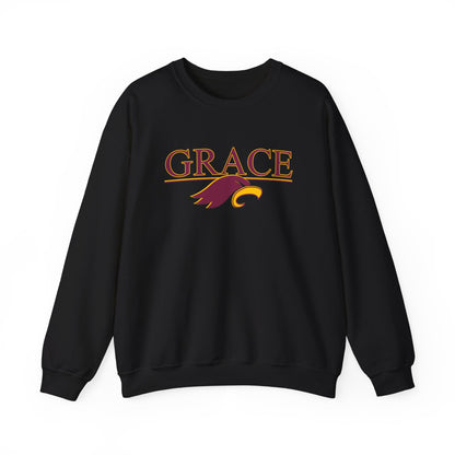 "GRACE w/ EAGLE" - Unisex Crewneck Sweatshirt