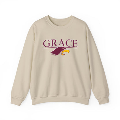 "GRACE w/ EAGLE" - Unisex Crewneck Sweatshirt