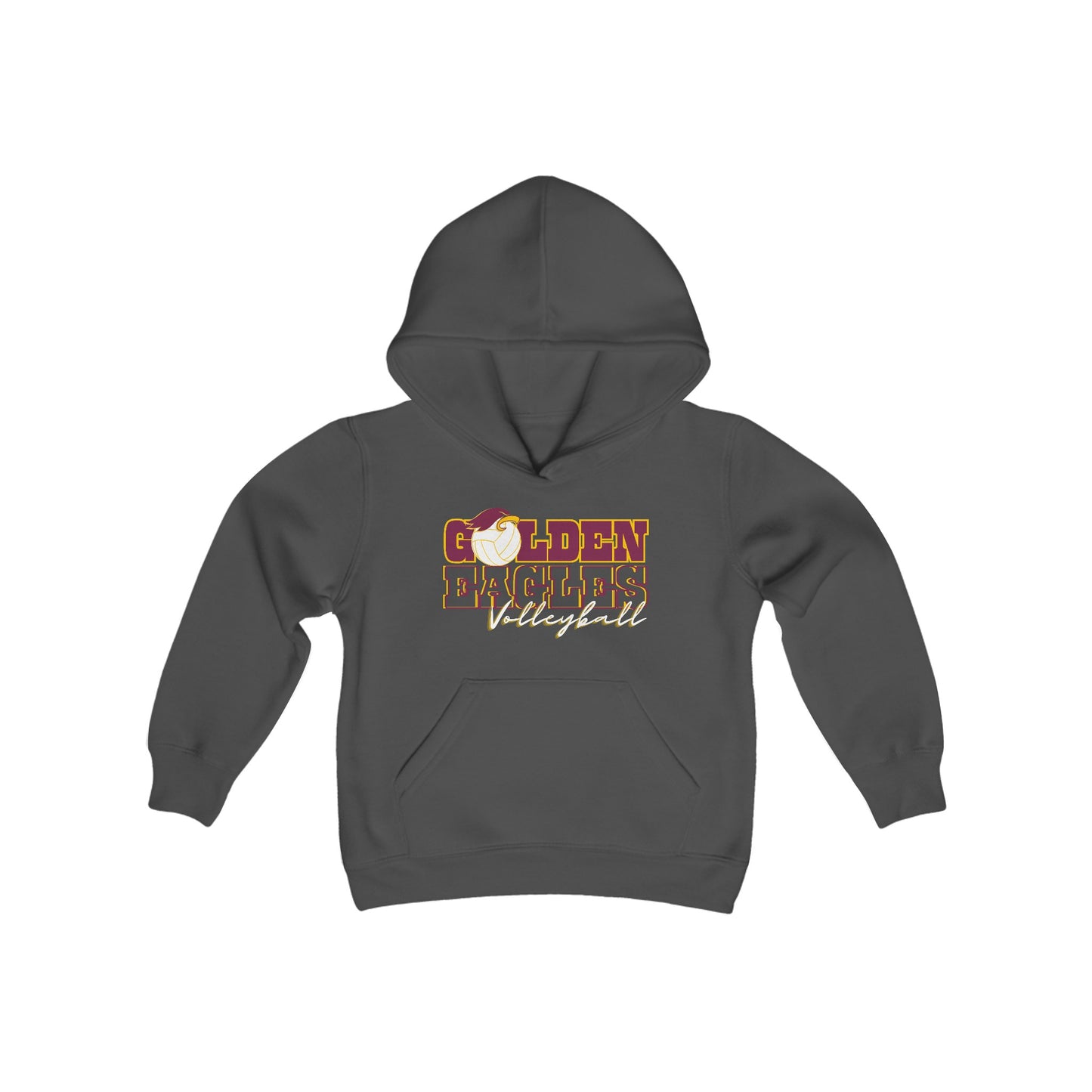 “VOLLEYBALL_Athlete Design" - Youth Unisex Hooded Sweatshirt