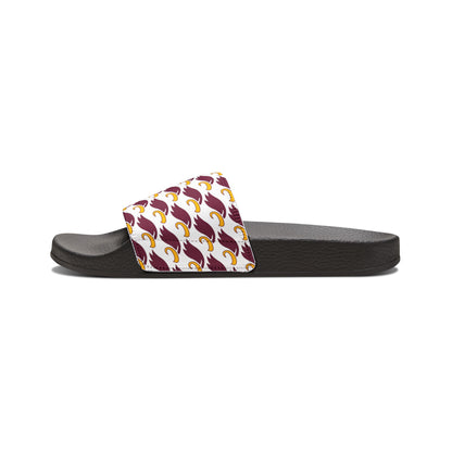 Men's "MULTI-EAGLE" Removable-Strap Slides (white)