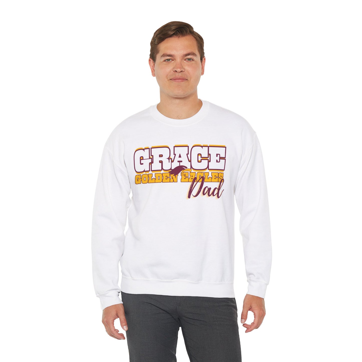 "DAD - GOLDEN EAGLES" - Unisex Crewneck Sweatshirt