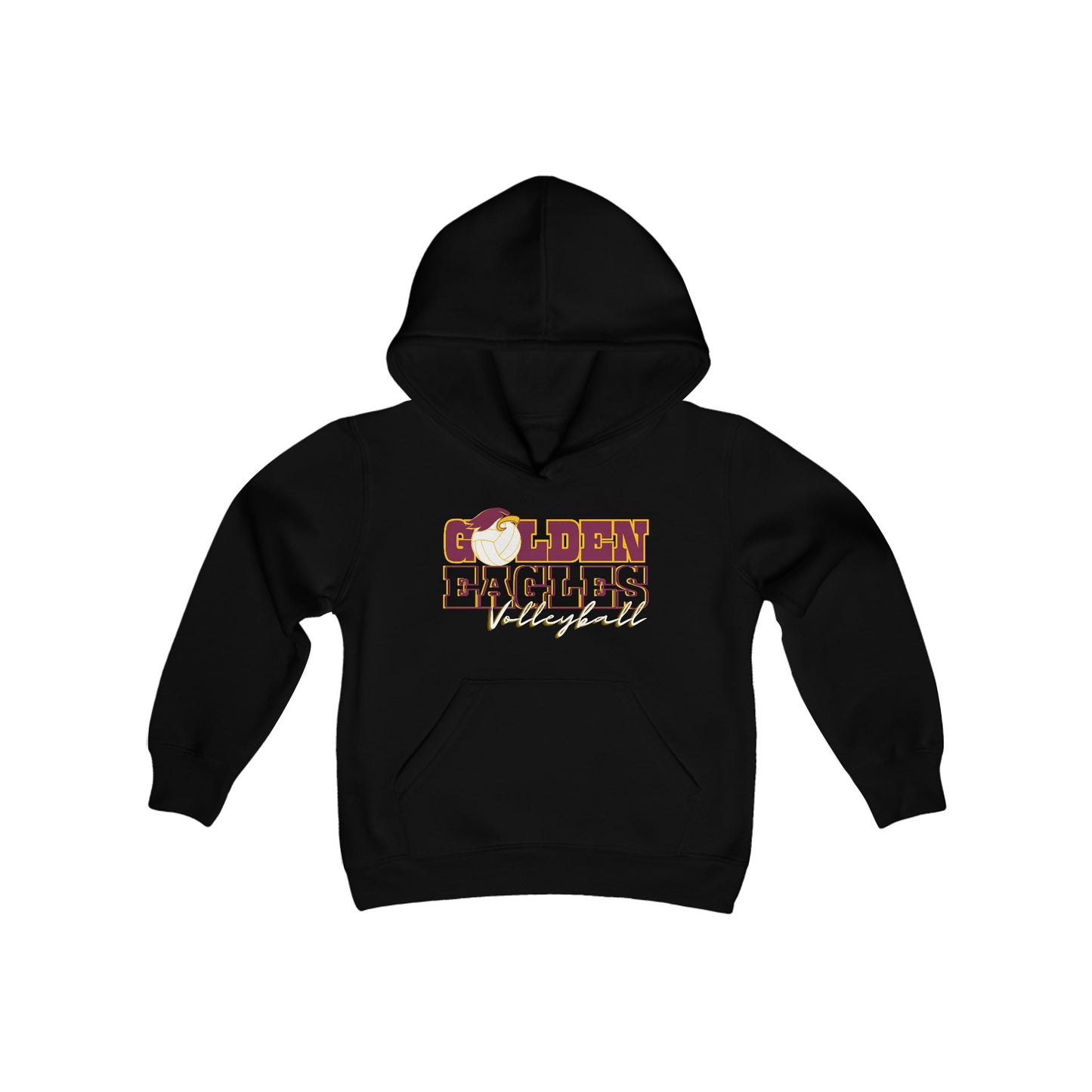 “VOLLEYBALL_Athlete Design" - Youth Unisex Hooded Sweatshirt