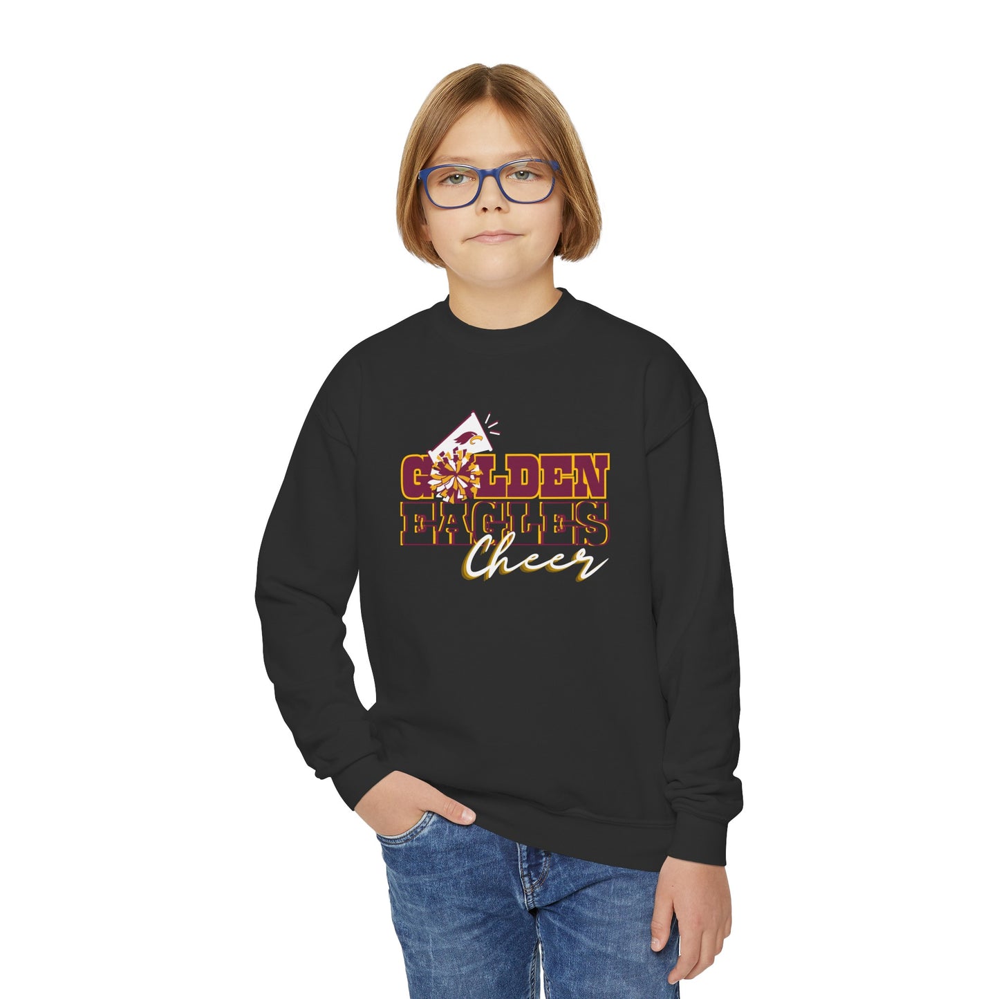 “CHEER_Athlete Design" Youth Unisex Sweatshirt