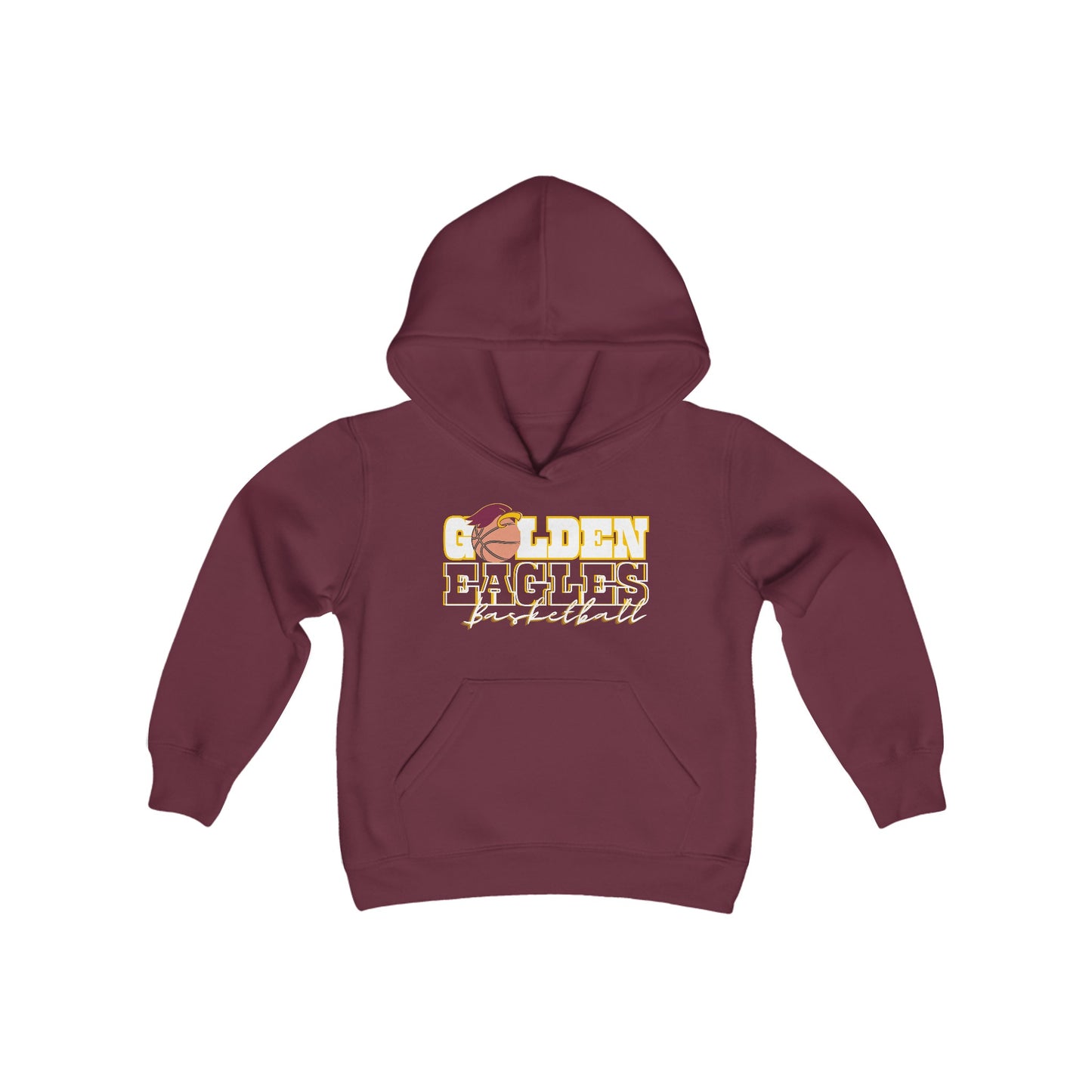 “BASKETBALL_Athlete Design" - Youth Unisex Hooded Sweatshirt