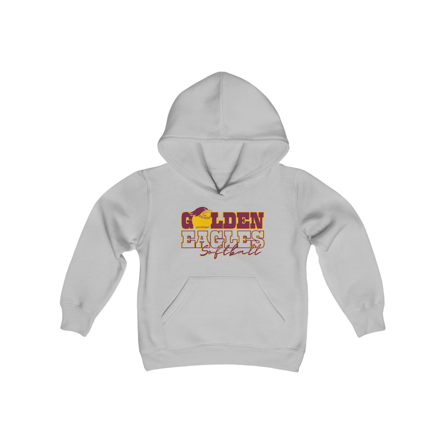 "SOFTBALL_Athlete Design" - Youth Unisex Hooded Sweatshirt