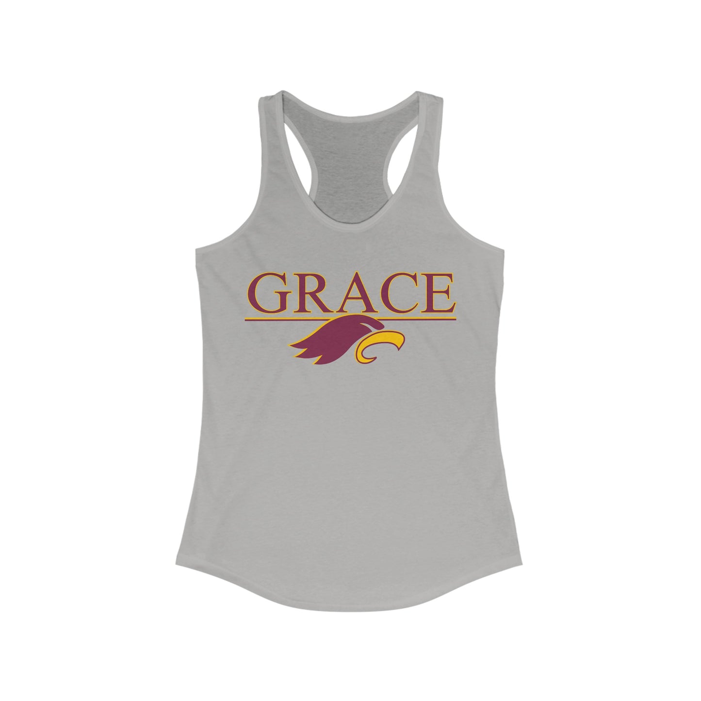 "GRACE w/ EAGLE" - Women's Ideal Racerback Tank