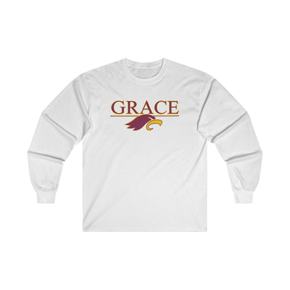 "GRACE w/ EAGLE" - Unisex Long Sleeve Tee