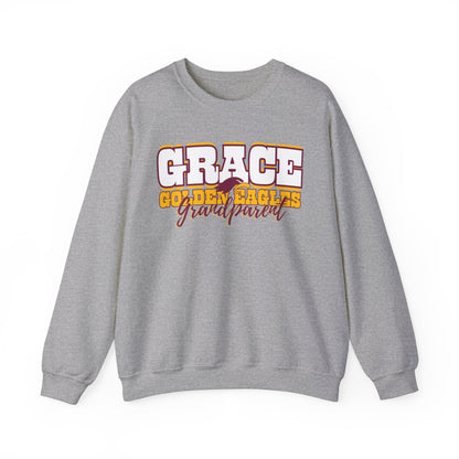 "GRANDPARENT - GOLDEN EAGLES" - Unisex Crewneck Sweatshirt