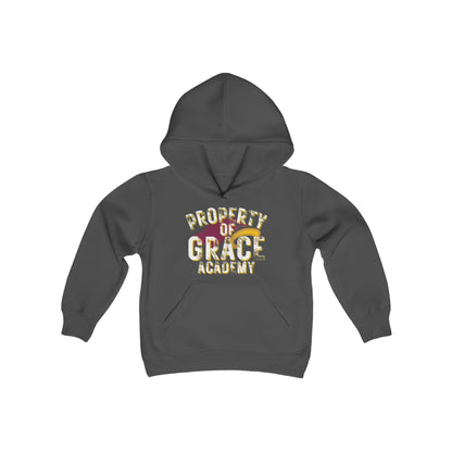 "PROPERTY OF GRACE ACADEMY" - Youth Unisex Hooded Sweatshirt