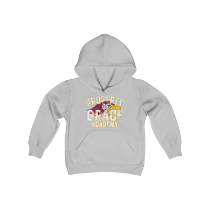 "PROPERTY OF GRACE ACADEMY" - Youth Unisex Hooded Sweatshirt