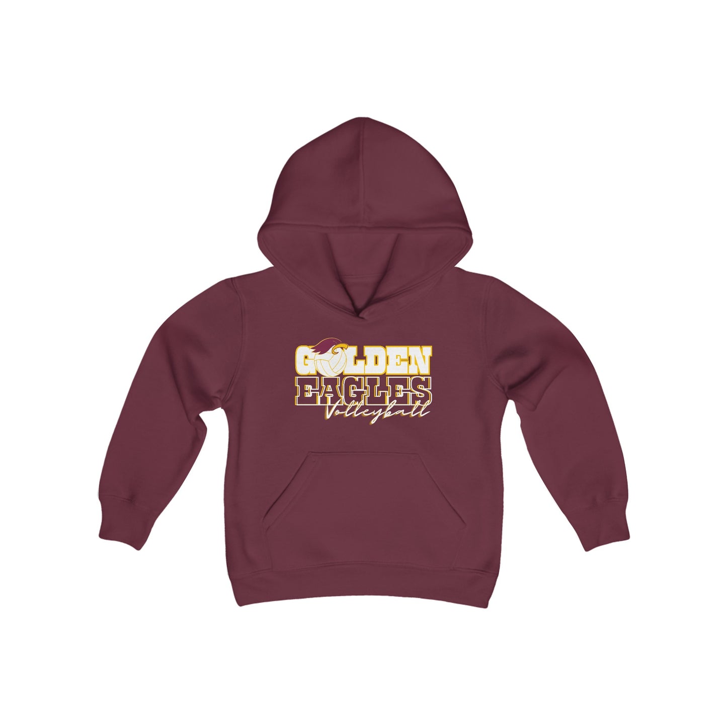 “VOLLEYBALL_Athlete Design" - Youth Unisex Hooded Sweatshirt