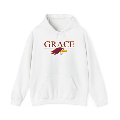 "GRACE w/ EAGLE" - Unisex Hooded Sweatshirt