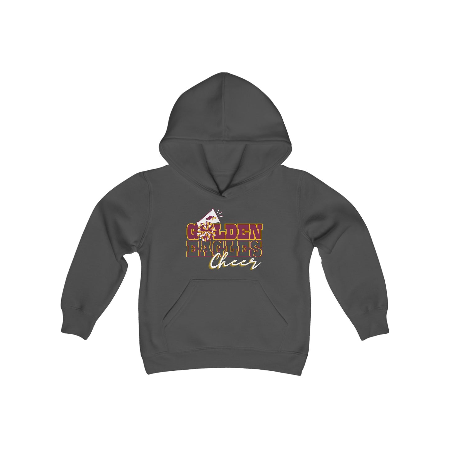 “CHEER_Athlete Design" - Youth Unisex Hooded Sweatshirt