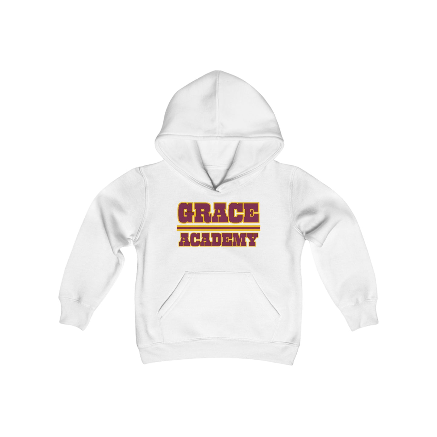 “GRACE ACADEMY_style2" - Youth Unisex Hooded Sweatshirt