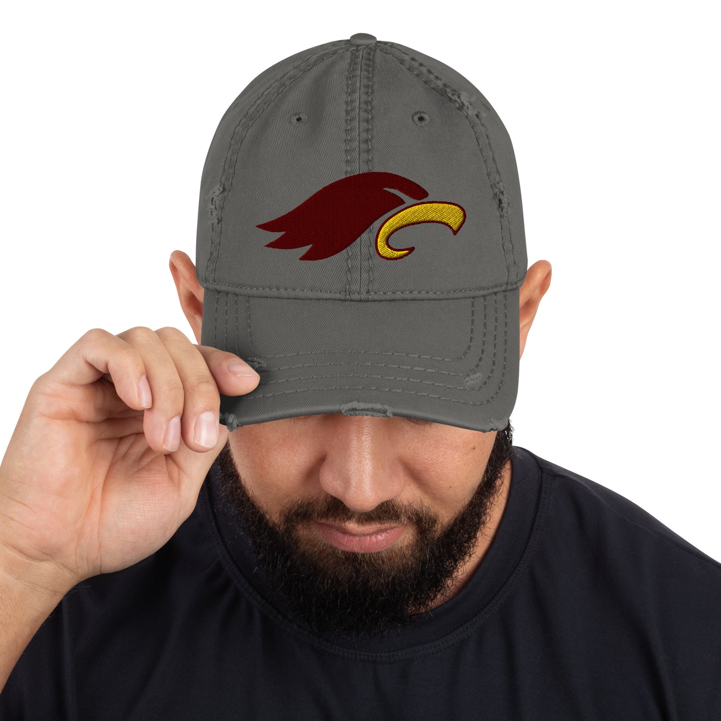 "EAGLE" Distressed Dad Hat (Embroidered)