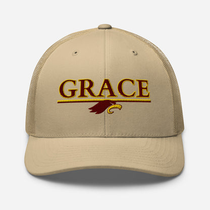 "GRACE w/ EAGLE" - Trucker Cap (Embroidered)